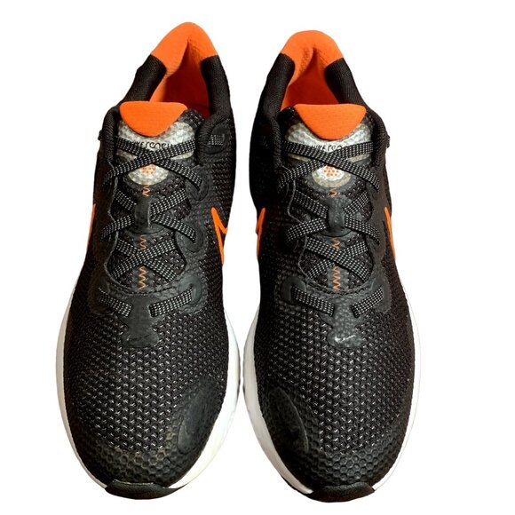 Nike Renew Run Sneakers Unisex Youth 6.5‎ Womens 8.5 Black Orange Running Shoes - Picture 8 of 12